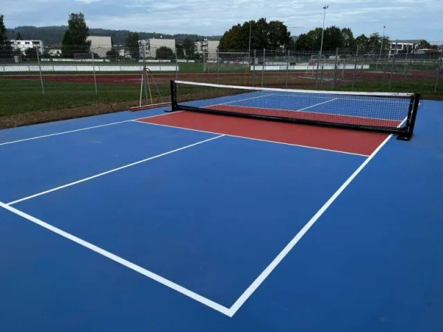 نظام Pickleball محمول ألومنيوم / صلب أسود — 6